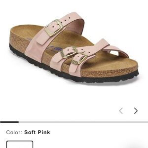 Birkenstock Soft Pink Double-Buckle Slide Sandal